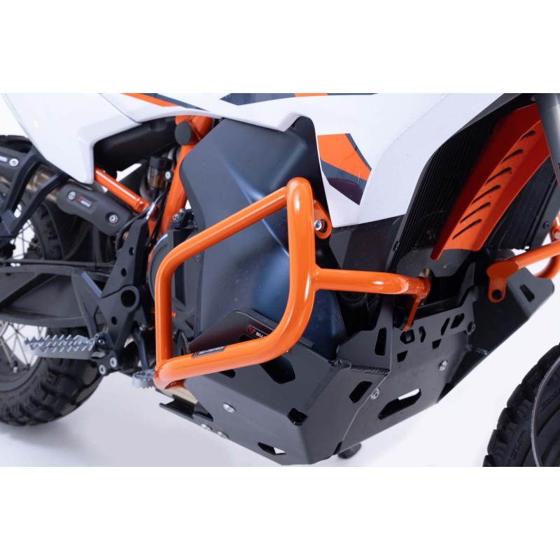 SW-MOTECH Staffe Di Protezione In Acciaio Per Honda XRV 750 Africa Twin (1993-2003) - Tubolare Verniciato Nero, Diametro 22mm