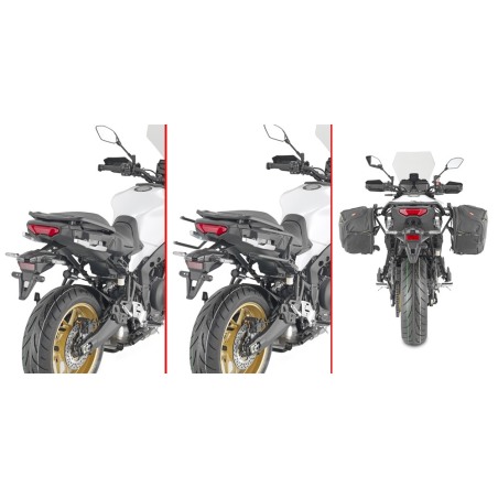Givi TR2159 Telaietti Laterali Remove-X Sgancio Rapido Per Yamaha Tracer 9 Dal 2021 Al 2024