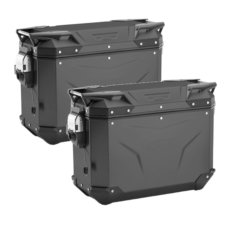 GIVI PL684CAM Portapacchi Laterale In Acciaio Per BMW R1200GS (04-12) - Trekker Outback Nero