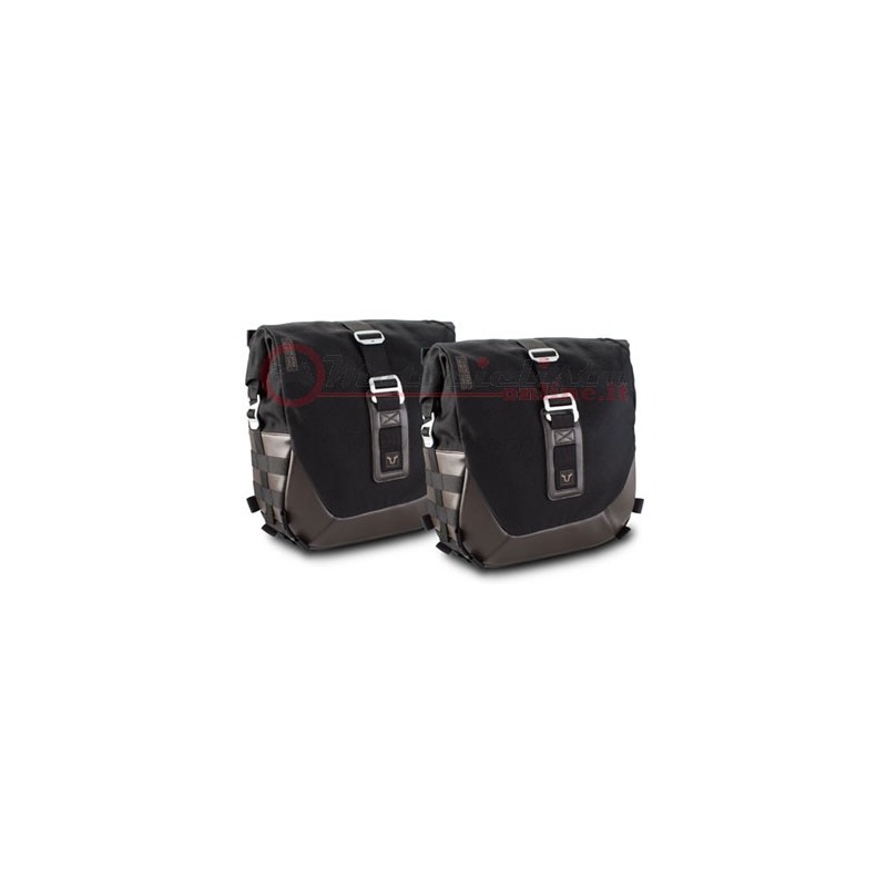 BC.HTA.00.403.20100 Kit borse laterali SW-Motech Legend Gear + aggancio fascia sella per Triumph Bonneville T120 /Black 2015