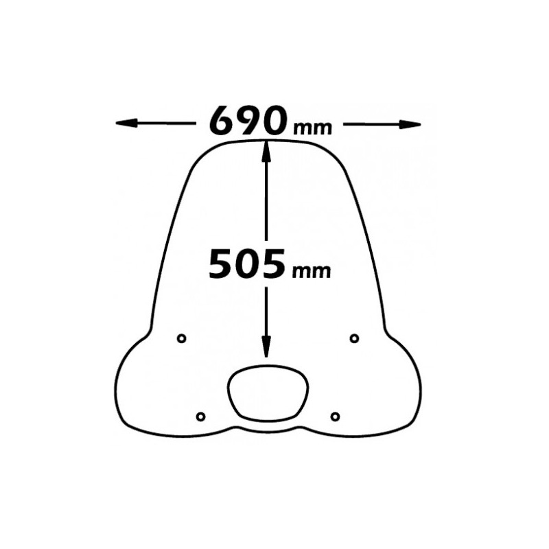 Isotta SC3603 Parabrezza SYM SYMPHONY 50-125