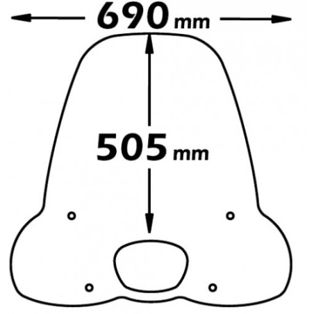 Isotta SC3603 Parabrezza SYM SYMPHONY 50-125