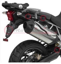 PLR6409 GIVI portavaligie laterali sgancio rapido per Triumph Tiger 800/800XC/800XR 2011