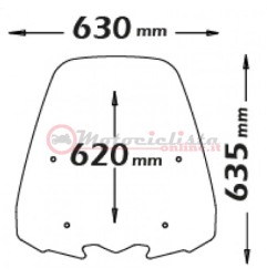 sc4511 Isotta parabrezza maggiorato SH 125 150 dal 2017