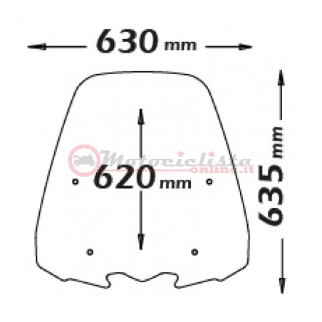 sc4511 Isotta parabrezza maggiorato SH 125 150 dal 2017