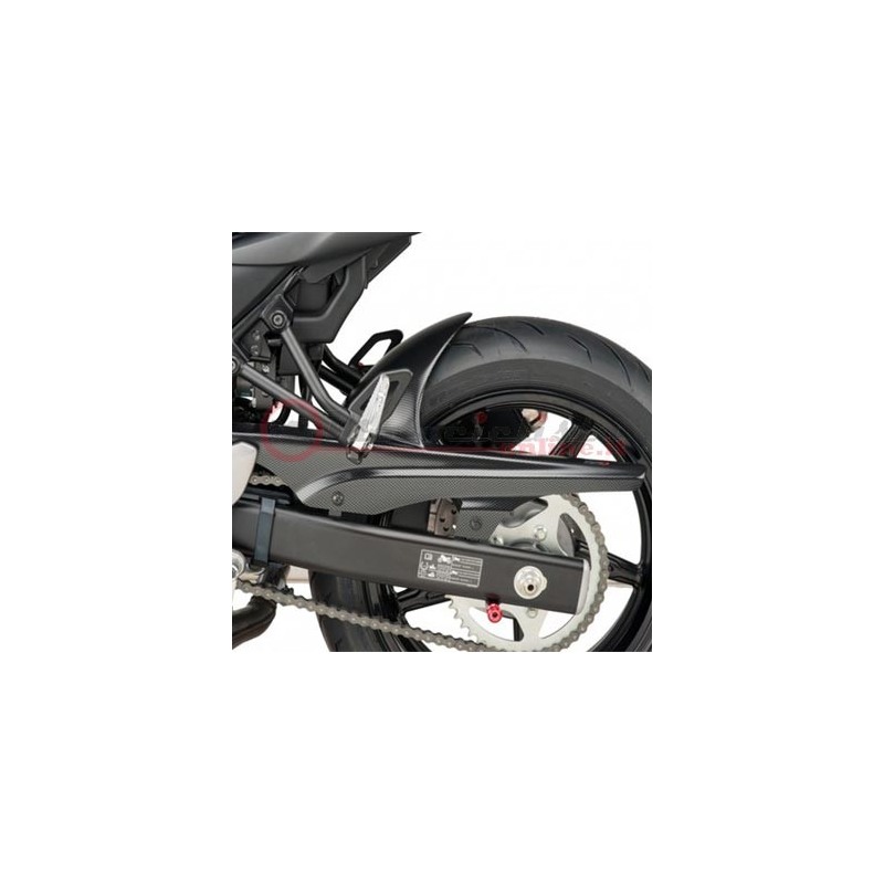 Parafango Posteriore Per Kawasaki Versys 650 2007-2023 - Nero O Carbon Look, In ABS Con Supporto Acciaio - Foto 2