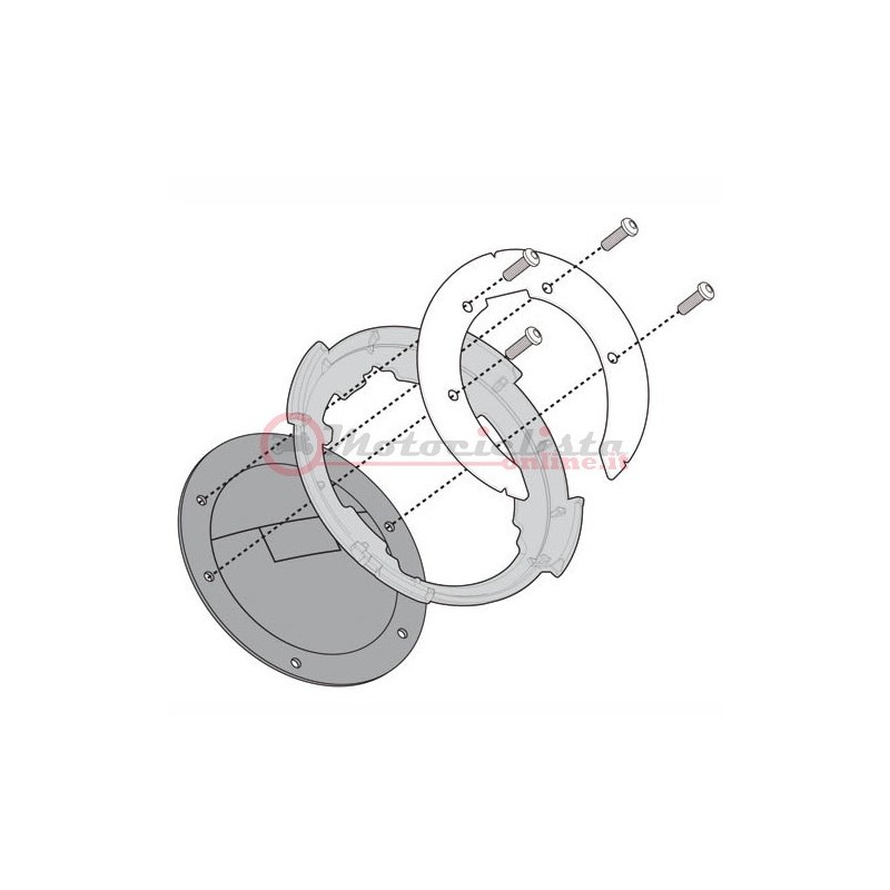 Kappa BF23K Flangia borsa serbatoio tanklock Yamaha MT-09 Tracer 900 / GT