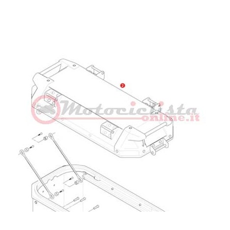 Givi ZOBKN37ARCM Coperchio destro argento Valigia Trekker Outback OBKN37AR