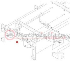 Z4810SXMR Sistema fissaggio posteriore valigia sinistra Givi Monokey Trekker Outback