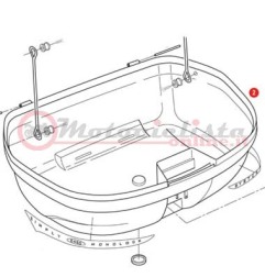 GIVI  Z450FNM Fondo montato per bauletti E450-E470 colore nero