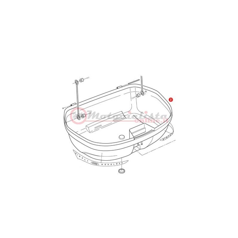 GIVI  Z450FNM Fondo montato per bauletti E450-E470 colore nero