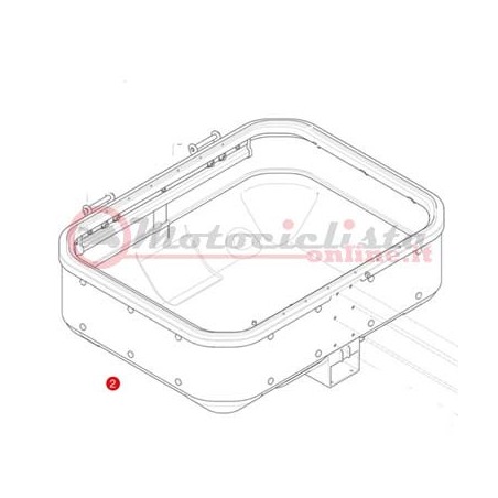 Givi Z7716-46R Fondo bauletto alluminio Trekker Dolomiti DLM46