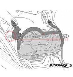 8126W Protezione faro Puig Racing trasparente per Suzuki DL 650 V-Strom 2017