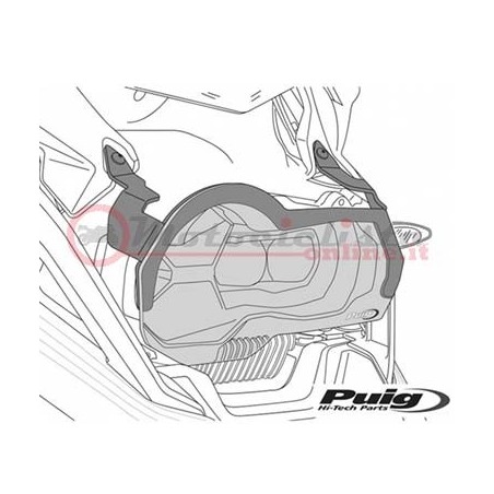 8126W Protezione faro Puig Racing trasparente per Suzuki DL 650 V-Strom 2017