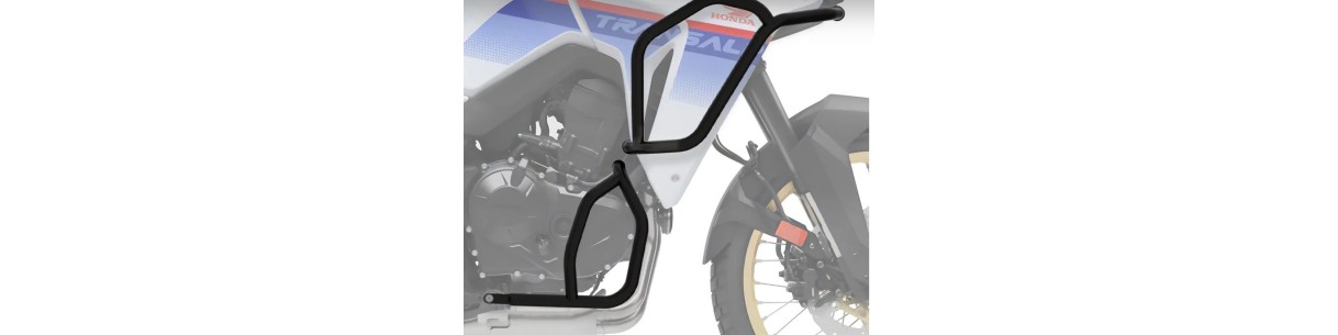 Una pagina di protezioni per moto Honda Transalp XL750 dal 2023
