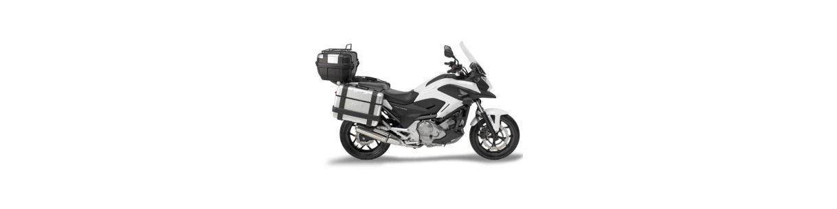 Accessori moto per Honda NC750X. Cupolino, protezioni, bauletto.