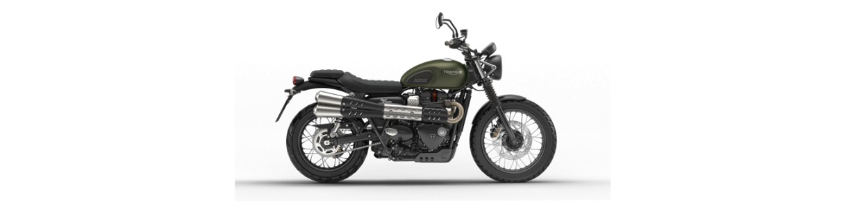 Accessori Triumph Street Scrambler 900. Borse, cupolino, portapacchi