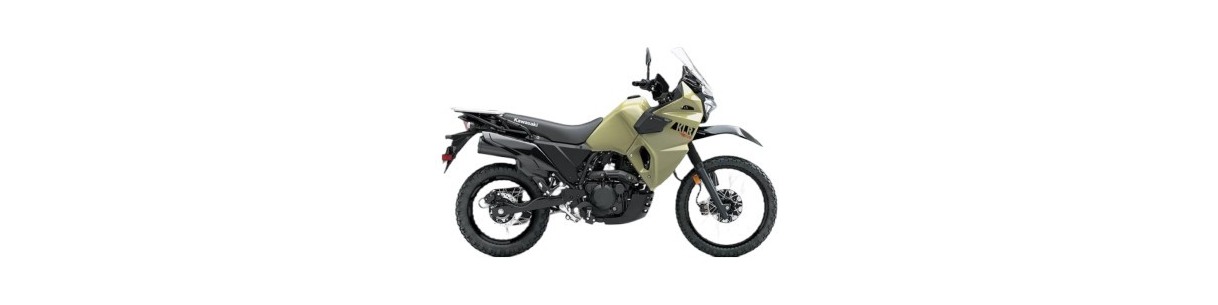 Accessori moto Kawasaki KLR 650. Cavalletto, bauletto, protezioni