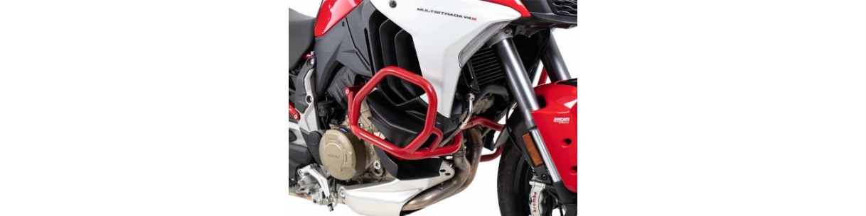 Paramotore per Ducati Multistrada V4. Givi, Sw motech, Hepco Becker